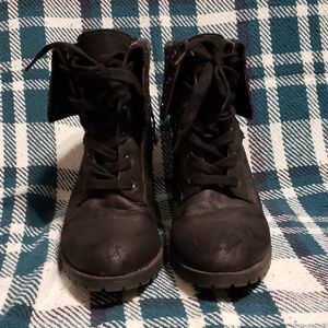 JustFab Black Reggina Booties- Size 7.5 US